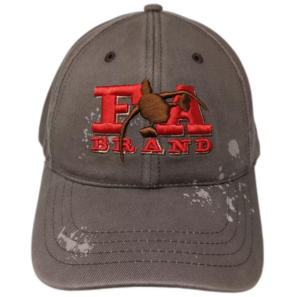 Final Action Baseball Cap Brown Hat OS Embroidered Duck Distressed Adjustable